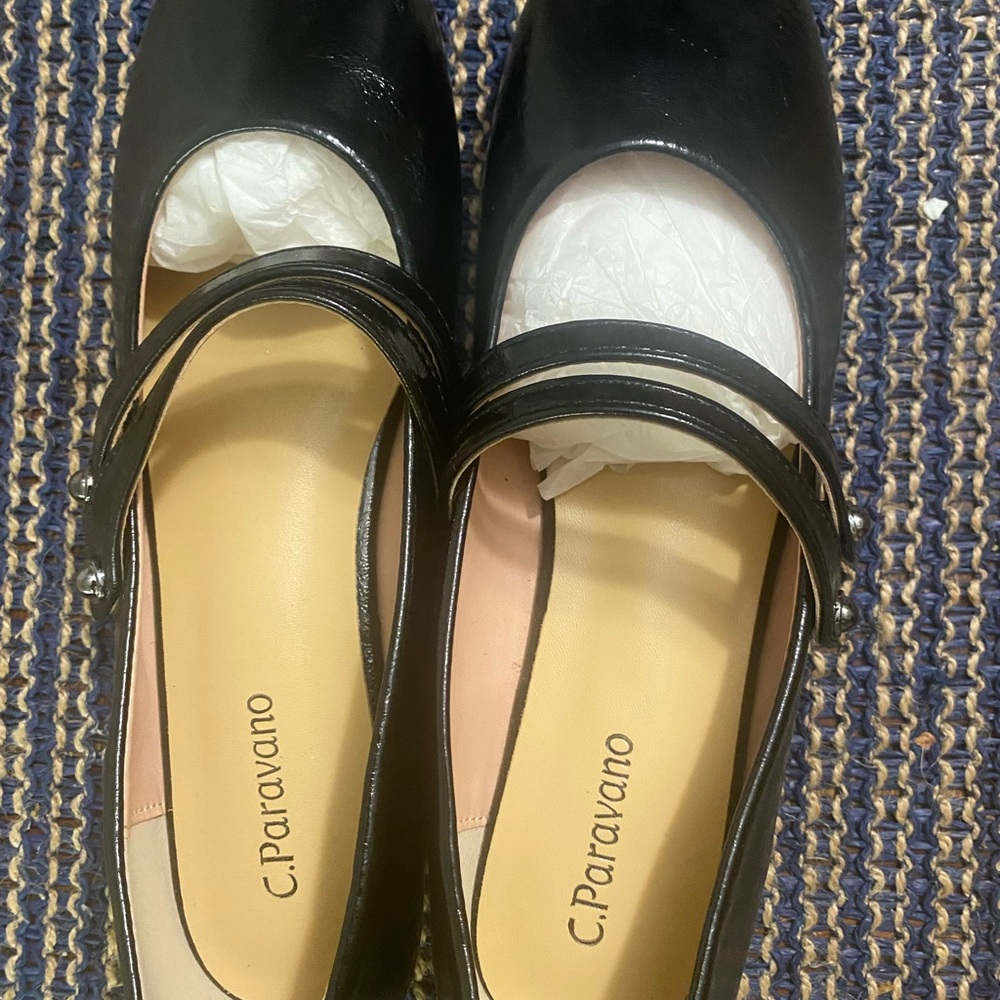 C. Paravano Black Mary Janes Size 7.5 - Picture 9 of 9